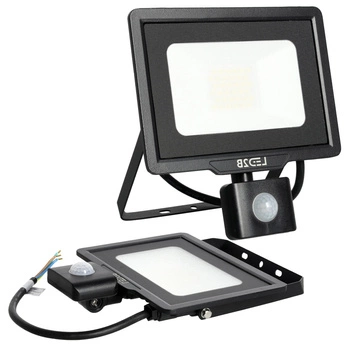 LED-Flutlicht 30W 2400lm 4000K IP44 Schwarz mit Bewegungssensor LED2B KOBI MHC