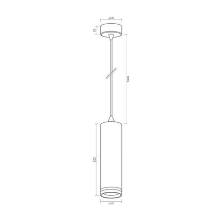 SPOT Hängelampe 1x GU10 TATUM Weiß Videx