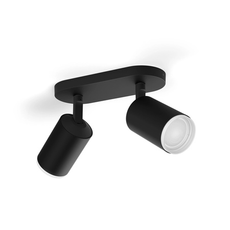 Philips HUE Weiß und Farbe Ambiance Fugato Lampe 2x4.2W Bluetooth Zigbee