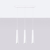 PRYSM 3L 3xG9 Weiß Skandinavische Pendelleuchte SOLLUX