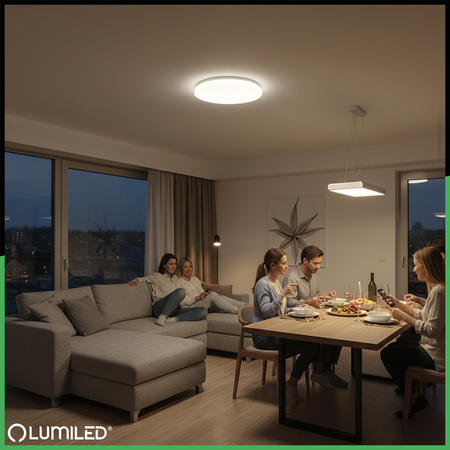 LED Plafond Aufbaumontage 24W 4000K CELIS Rund IP44 Bewegungsmelder ALS LUMILED