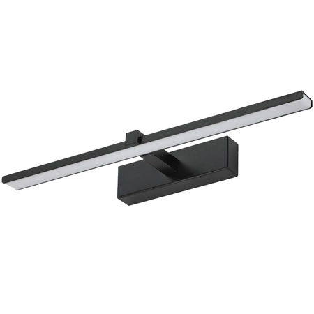 LED-Spiegelleuchte 8W, Badezimmer-Wandleuchte 700lm Schwarz neutral 40cm VENUS LUMILED