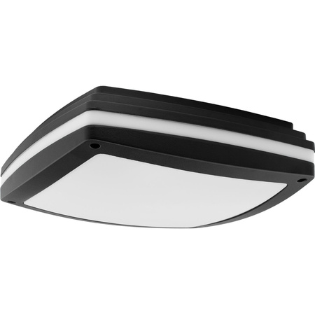 Wandleuchte Außen 2x E27, Deckenleuchte quadratisch LARIS LUMILED