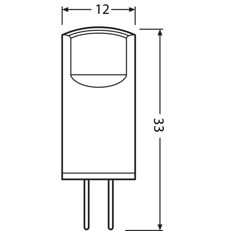 LED Lampen Kapsel G4 0,9W = 10W 100lm 2700K Warmweiß 12V LEDVANCE