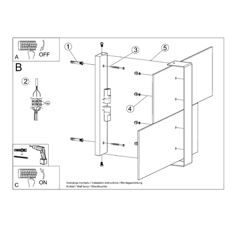 MASSIMO LED-Wandleuchte 2xG9Wandleuchte Weiß SOLLUX