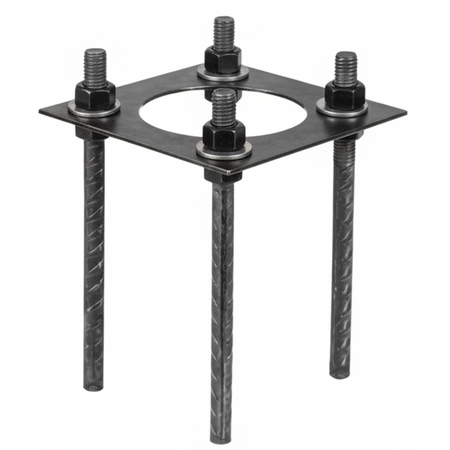 BASE SV 200x200mm KOBI Justierbarer Fundamentanker für Stützen
