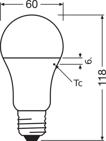 E27 A60 LED Leuchtmittel 13W = 100W 1521lm 6500K Kalt 200° OSRAM
