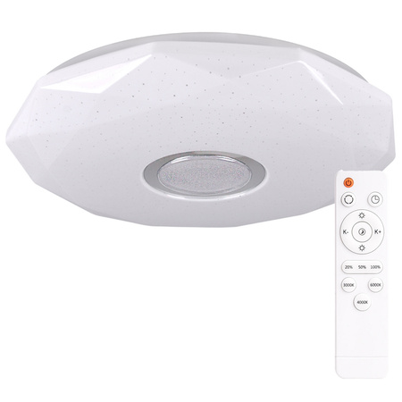 Plafond LED-Deckenleuchte DIAMOND 24W 2040lm 39cm GOLDLUX (Polux) + Fernbedienung 3000K-6500K