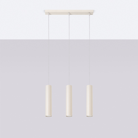 Hängelampe Tuba Spot 3x GU10 Beige Lagos Ocean Green SL.1481 Sollux