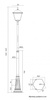 Outdoor Garten Lampenmast LATERNE E27 Retro Quadrat OGMWN 1 BD KW 200-300cm schwarz Su-Ma