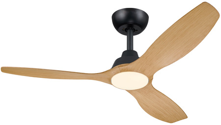 Deckenventilator 32W LED-Deckenleuchte 24W 2650lm 3000/4300/6500K CCT Schwarz Braun + Pilot Olas Philips