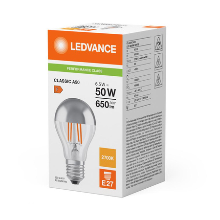 LED Lampen A60 E27 6.5W = 50W 650lm 2700K Warmweiß FILAMENT LEDVANCE