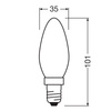 3x LED Lampe E14 B35 4,9W = 40W 470lm 4000K Neutral 200° OSRAM VALUE