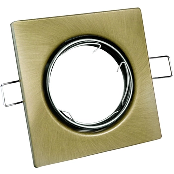 BEWEGLICHE Deckenleuchte OPIN GOLDLUX (Polux) QUADRATISCHER STAHL PATINA