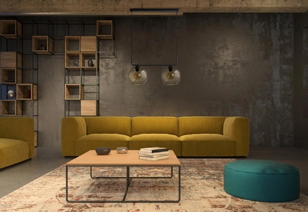 MONACO 9363 Nowodvorski Deckenleuchte Schwarz 2xE27 Stahl Sperrholz + Vintage Stahl