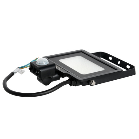 LED-Flutlicht 20W 1600lm 4000K IP44 Schwarz mit Bewegungssensor LED2B KOBI MHC