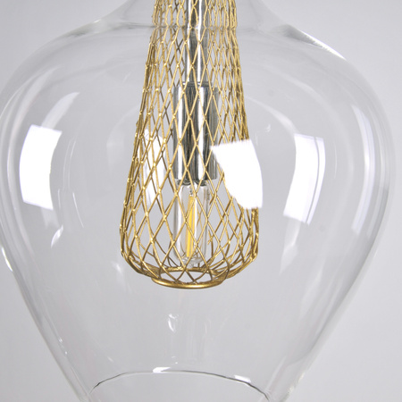 HÄNGE-DECKENLEUCHTE Dyson 3xG9 transparent GLAMOUR