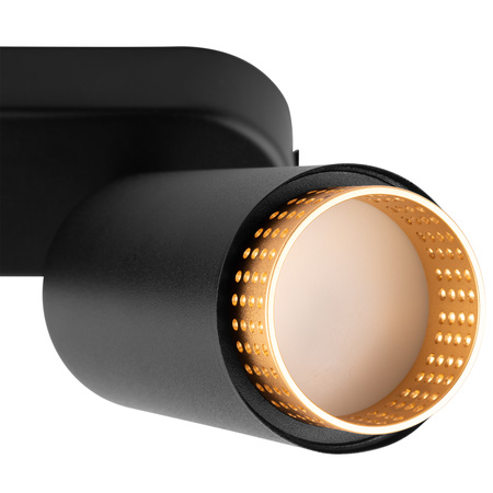 Deckenlampe LED Strahler 3x GU10 Röhre Spot ELIGIS Schwarz LUMILED