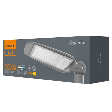 LED-Straßenlampe 100W 10000lm 5000K Neutral 130° 0.48A Grau VIDEX