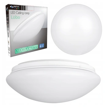 Plafond Deckenleuchte 2x E27 Badezimmer Anbaulampe IP44 Rund Weiß LOBO Masterled
