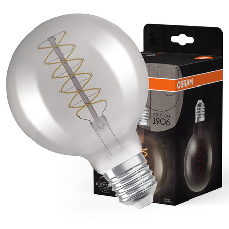 Dekorative Leuchtmittel E27 G95 7,8W = 30W 360lm 1800K Warm 320° Filament dimmbar OSRAM Vintage 1906