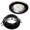Flush-mounted GU10 Halogen Einbaustrahler Schwarz Rund Kobi