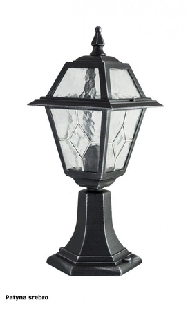 Garten-Stehleuchte für den Außenbereich Buntglas POST K 4011/1/N E27 47 cm Su-Ma