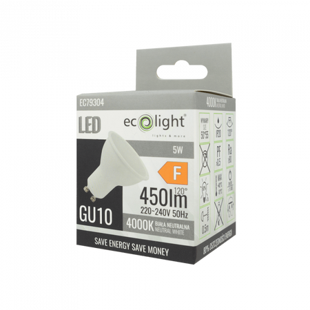 GU10 LED Leuchtmittel 5W 450lm 4000K Neutral 120°