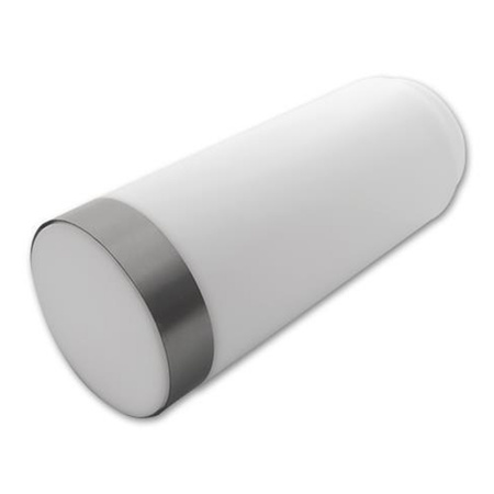 LED Garten Standing Outdoor E27 Pole Lampe mit Bewegungs- und Dämmerungssensor Silber IP44 Manila 45cm Masterled