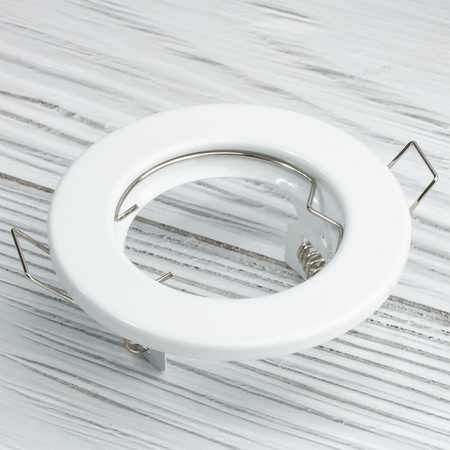 Einbaustrahler GU10, MR16 Einbauspot HALOGEN Runde Fest Weiß Blech LUMILED