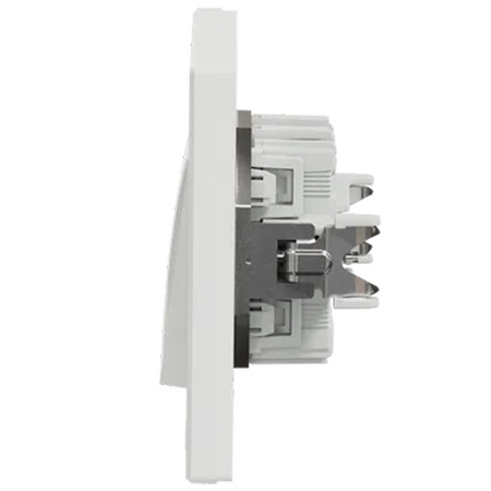 Zweipoliger Unterputz-Kerzenschalter Asfora IP20 in Weiß