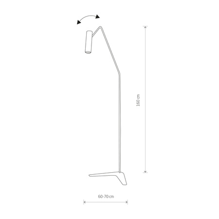 EYE SUPER 6506 Nowodvorski Stehleuchte Schwarz GU10 Stahl Minimalistisch