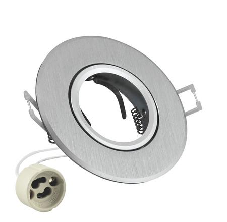 Bewegliche runde Deckenleuchte WEST OPAL Silber GOLDLUX (Polux)