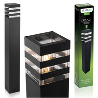 Gartenleuchte E27, Außenstehleuchte Pollerleuchte 50cm TAXUS 2 LUMILED