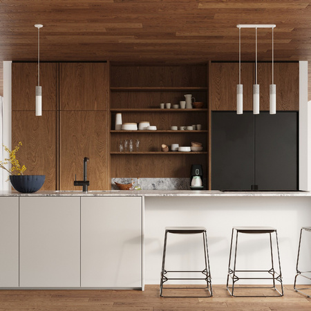 BORGIO 1 GU10 Loft Hängedeckenleuchte Weiß Grau SOLLUX