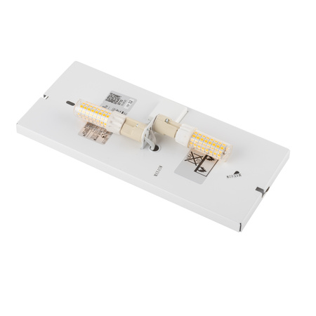 HAGA 9710 Nowodvorski Graphit Wandleuchte 2xG9 Rechteckige Wandleuchte Stahl Modern