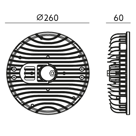 Industrielle LED-Lampe RIO HIGH BAY Leuchte 150W 16500lm 4000K 110° Kobi