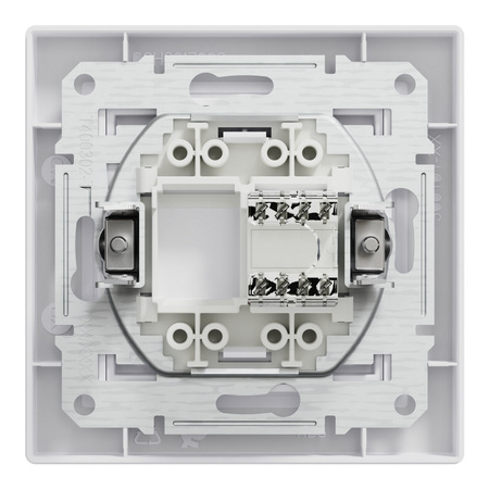 RJ45 UTP-Computersteckdose der Kategorie 5e mit Rahmen weiß SCHNEIDER ASFORA
