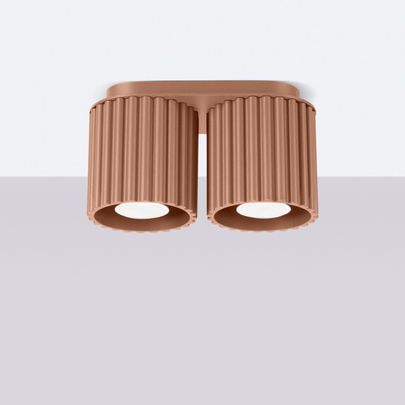 Aufputzmontage 2x GU10 Aluminium Mokka Aura Deep Space SL.1805 Sollux