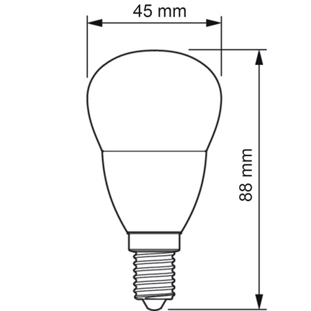 E14 P45 LED Lampen 5W = 40W 470lm 4000K Neutral PHILIPS CorePro