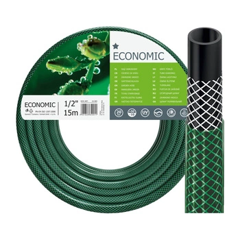 Gartenwasserschlauch 3 Lagen mit Geflecht 1/2" 15m Schwer ECONOMIC CELLFAST