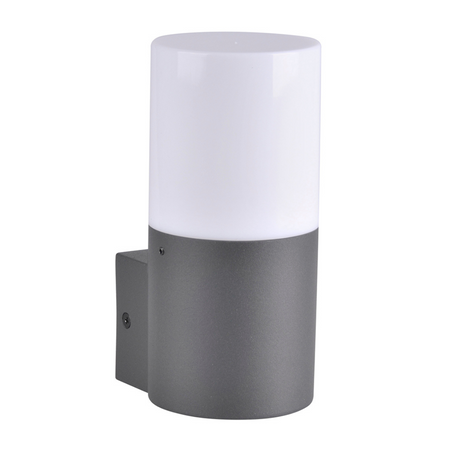 LED-Fassaden-Wandleuchte E27 IP44 17cm Graphit DALLAS GOLDLUX (Polux)