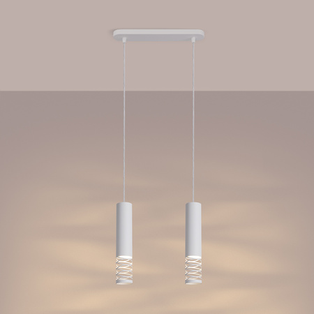 Hängelampe 2x GU10 Weiß LAMI Ocean Green SL.1687 Sollux