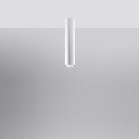 Aufbaustrahler LAGOS GU10 Halogen Spot Tuba 40cm Weiß SOLLUX