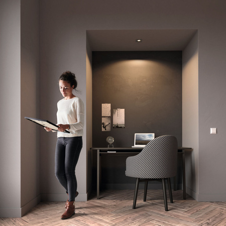 Halogen-Steckleuchte DONEGAL GU10 Square Movable Satin PHILIPS