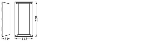 Außengartenlampe LED-Fassadenwandlampe 7.5W 340lm 3000K IP65 Endura Ledvance grau