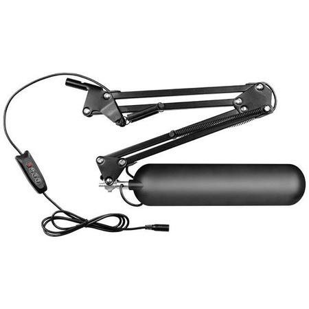 Tisch Verstellbare Schreibtischlampe LED 7W 560lm 3000-4000-6000K CCT Schule Nachtlicht Dimmbar Ein/Aus Schalter Schwarz Aleda Masterled