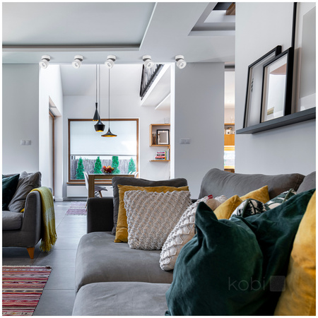 Deckenleuchte Reflektor einstellbar LED 9W 550lm 3000K Warm Dimmbar CRI90 Weiß Lahti Kobi