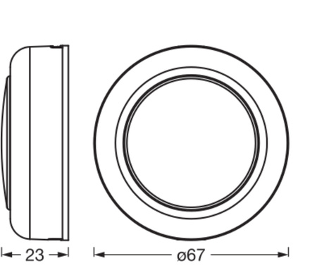 Wiederaufladbare tragbare LED-Leuchte 0.5W 40lm Dimmbar CCT RGBW OK Round Silver SMART+ Bluetooth Twist&Shake Ledvance