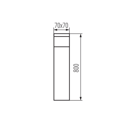 G9 IP44 anthrazit DASTEN KANLUX Outdoor Gartenleuchte Post